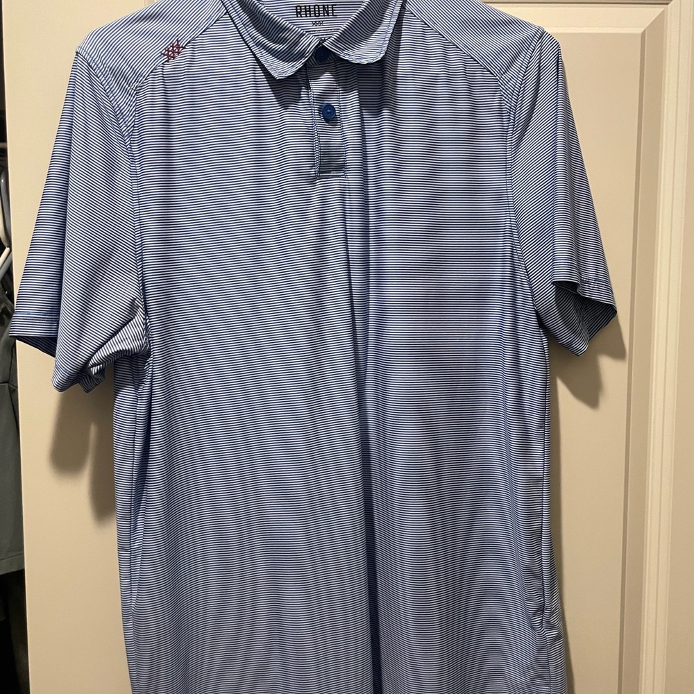 Rhone Men's Blue Polo Shirt